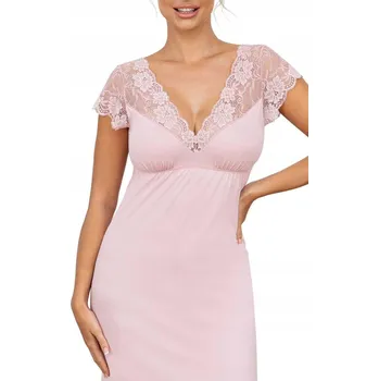 Dámské noční prádlo Donna Košile noční z viskózy Ismena pudrová růžová S