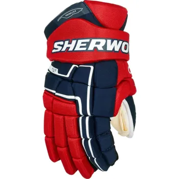 Hokejové rukavice Rukavice Sherwood Code Encrypt 1 JR, Junior, tmavě modrá-červená-bílá, 12" Sherwood