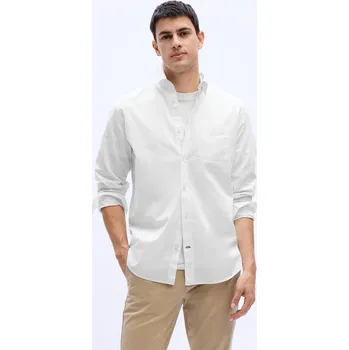 Pánská košile Košile GAP Standard Stretch Poplin Shirt Optic White XXL