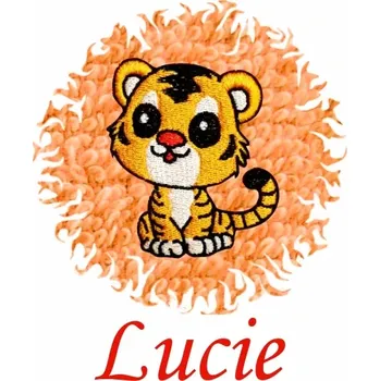 Dětská osuška s výšivkou a jménem QUALITY 400 g/m2 - TYGŘÍK