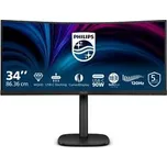 Philips LCD 34B2U3600C 34" zakřivený VA/3440x1440@120Hz/4ms/300cd/HDMI/DP/4xUSB/USB-C dock/RJ45/Repro/HAS/5 let