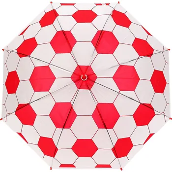 Deštník Dětský vystřelovací deštník fotbal, velké, 1 červená