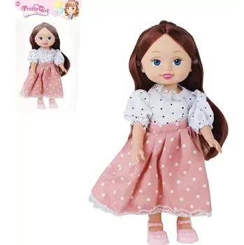 Panenka panenka v puntíkovaných šatech 25 cm