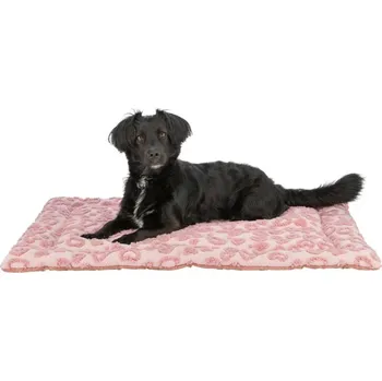 Pelíšek pro psa Podložka TRIXIE Hearts se srdíčky růžová 90x70cm (LIMITOVANÁ EDICE)