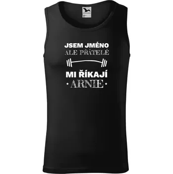 Pánské tílko Pánské tílko Jsem (jméno), ale přátelé mi říkají Arnie