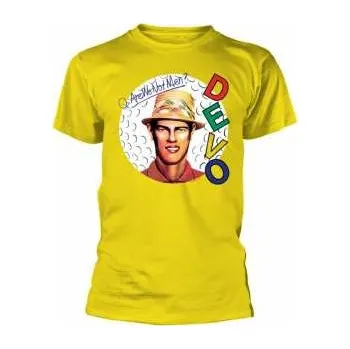 Pánská móda Merch Devo: Tričko Are We Not Men? (yellow) S 2018