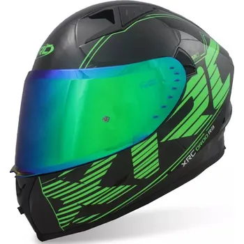 Helma na motorku Helma na moto Xrc Drod black/green - L / černá