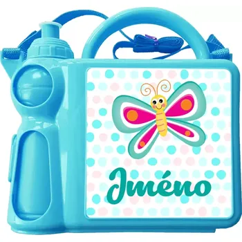 Svačinový box Svačinový set Motýlek se jménem