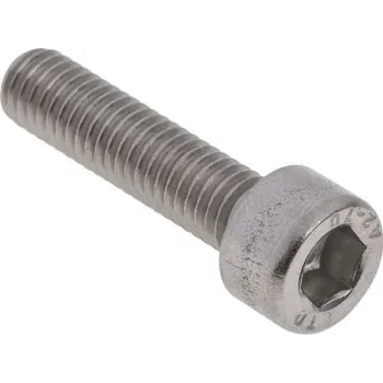 Šroub Šroub s vnitřním šestihranem, Nerezová ocel, M6, délka: 25mm, Prostý 1mm