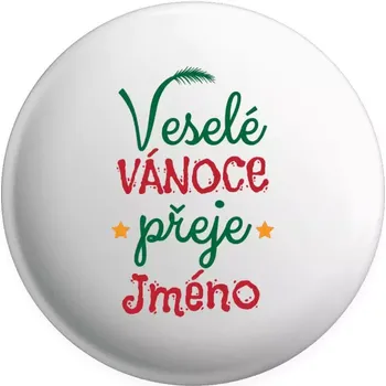 Placka Veselé Vánoce přeje