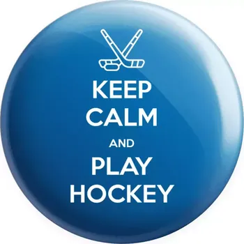Placka Keep calm and play hockey