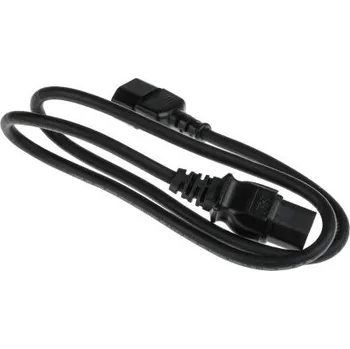 Napájecí kabel Napájecí kabel 1m barva Černá C14, IEC ke konektoru C15, IEC RS PRO IEC 60320 C14
