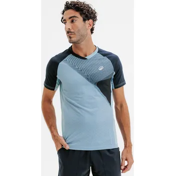 Pánské tričko KUIKMA Pánské tričko na padel funkční s krátkým rukávem L MODRÁ|ŠEDÁ