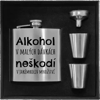 Placatka Placatka v krabičce Alkohol v malých dávkách neškodí v jakémkoliv množství