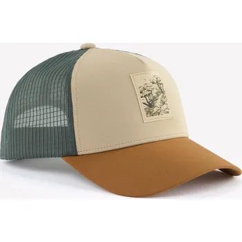 Kšiltovka FORCLAZ Turistická kšiltovka Trucker 500 BÉŽOVÁ|KAŠTANOVÁ|ZELENÁ