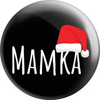 Placka Vánoční čepice - mamka