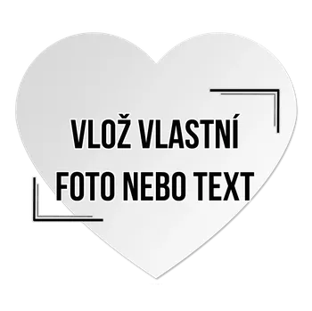 Dekorativní magnet Magnetka - srdce s vlastním potiskem