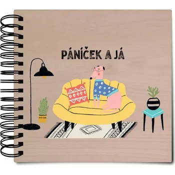 Fotokniha Dřevěné album s kroužkovou vazbou Páníček a já