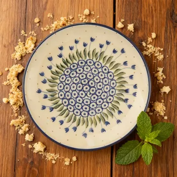 Talíř Dezertní talíř Ceramika Artystyczna Bolesławiec 17,5 cm - dek. 490AX