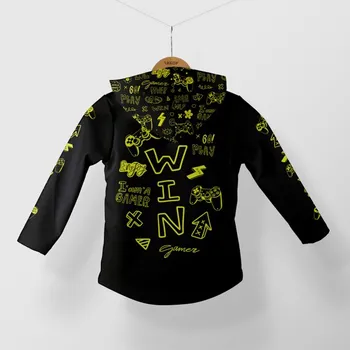 Panel se střihem 164 softshell bunda gamer