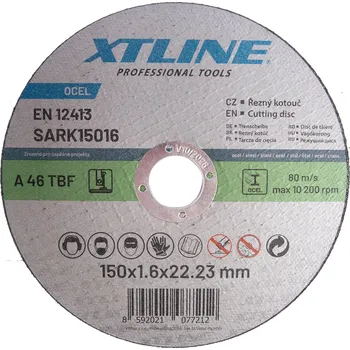 Řezný kotouč XTLINE Kotouč řezný na ocel | 150x1,6x22,2 mm