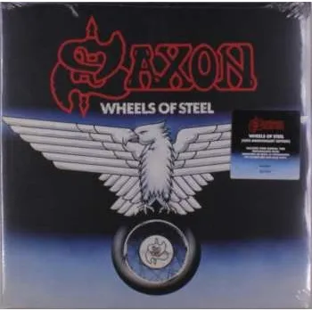 Zahraniční hudba 2LP Saxon: Wheels Of Steel CLR | LTD 2025 Expanded 45th Anniversary Coloured Red & Blue Vinyl Limited Edition