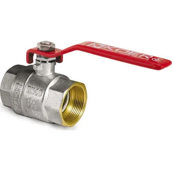 Zahradní hadice Koer Kulový kohout pákový červený, KR.214 1/2"FF | KR.214 1/2"FF