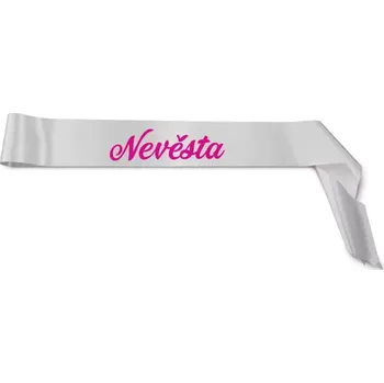 Party dekorace Šerpa pro nevěstu - Nevěsta 2 - stříbrná