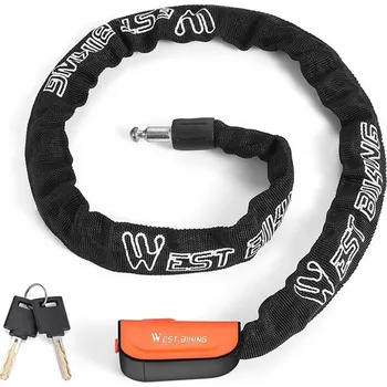 Zámek na kolo WEST BIKING Zámek na kolo ORANŽOVÁ