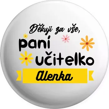 Placka Děkuji za vše paní učitelko