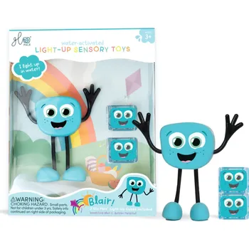 vodní stůl Glo Pals Sada Figurka Blair a 2 senzorické svítící kostky do vody