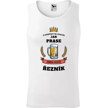 Pánské tílko Pánské tílko Z hospody se vracím - Řezník