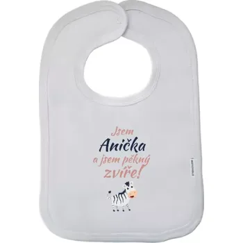 Bryndák Dětský bryndák Jsem jméno a jsem pěkný zvíře! Zebra