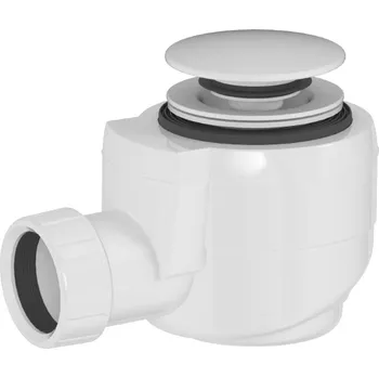 Sifon Polysan Vanová výpust DN40, click-clack, bílá mat 71714W