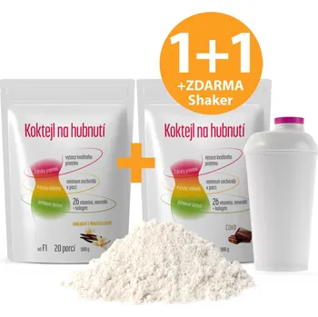 1+1 Shake na hubnutí | Vanilka a Čoko + Shaker ZDARMA