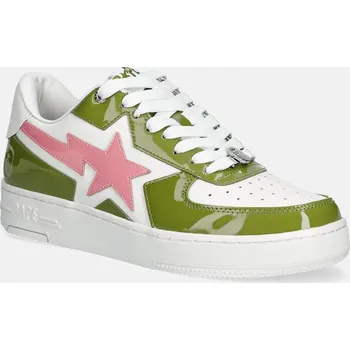 Pánské tenisky Kožené tenisky A Bathing Ape BAPE STA ICON #2, 46, zelená, 77X