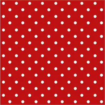Papírový kapesník Paw Ubrousky Puntík červené 33x33cm /SDL066023/ 401037