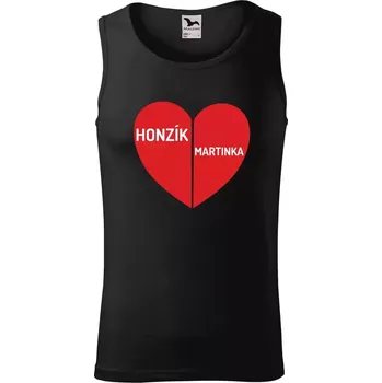 Pánské tílko Pánské tílko Rozpůlené srdce se jmény