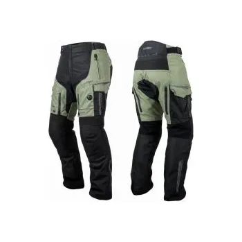 Sport Moto kalhoty W-TEC Karmal - černo-olivově zelená, M