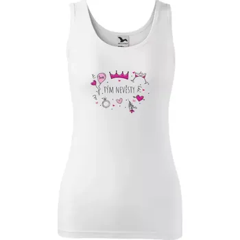 Dámské tílko Tým nevěsty - růžové ikonky