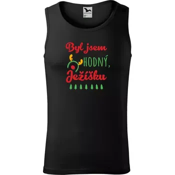 Pánské tílko Pánské vánoční tílko Byl jsem hodný, Ježíšku