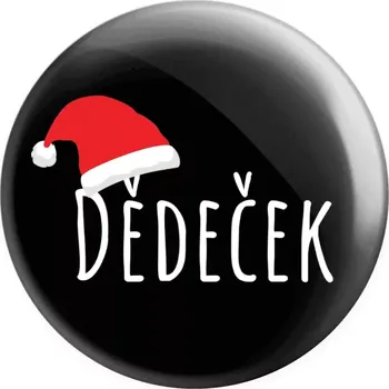 Placka Vánoční čepice - dědeček