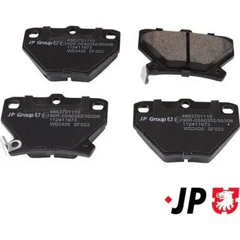 Brzdový systém Sada brzdových destiček, kotoučová brzda JP GROUP 4863701110