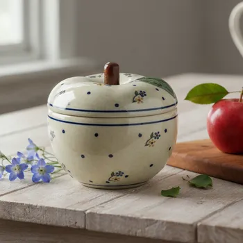 Dóza na potraviny Container with lid Bolesławiec - dec. 111