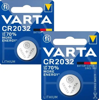 Článková baterie 1x Lithiová baterie VARTA CR2032 3V DL 2032 Blistr