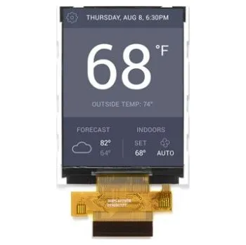 Monitor Displej TFT LCD, řada: DT028 2.8in dotykový prostupný IPS TFT QVGA 240 x 320pixely podsvícení LED rozhraní 8bitové,