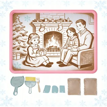 kreativní sada SADA NA MALOVÁNÍ PÍSKEM PRO DĚTI KREATIVNÍ SENZORICKÉ HRAČKY