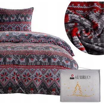 Povlečení POVLEČENÍ VÁNOČNÍ 140x200 2dílné mikrovlákno PLYŠOVÉ zimní medvídek MARTINO