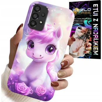 Pouzdro na mobilní telefon POUZDRO pro SAMSUNG GALAXY A53 5G - SLADKÝ JEDNOROŽEC, dětské pouzdro