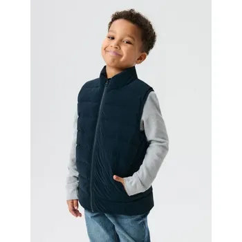 Chlapecká bunda Sinsay - Prošívaná puffer vesta s kapucí - námořnická modrá - 123GX-59X - 123GX-59X-140